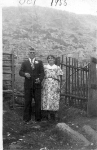 470: Francis Kerrivan and his mother Elizabeth (Judge) Kerrivan. (1955) [courtesy of Betty Kerrivan]  - Francis son of Joseph Kerrivan &amp;amp; Elizabeth Judge, married Anna Norman